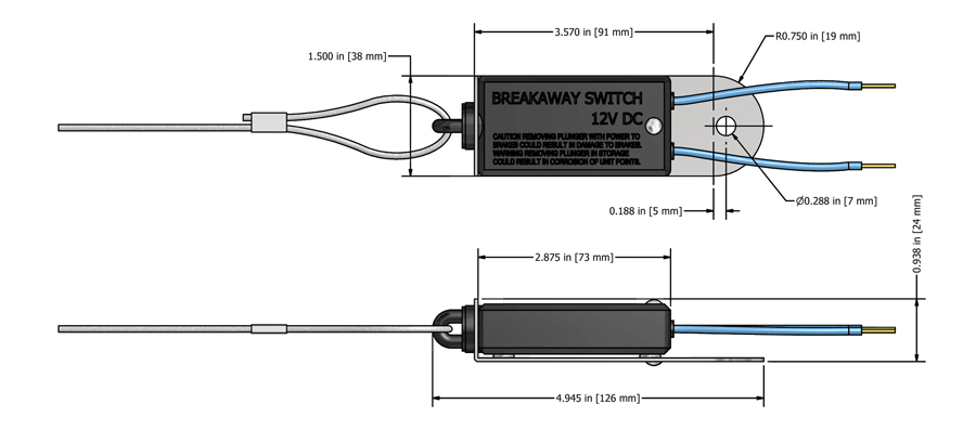 Break Away Kit : Eagle Hydraulic seven pin trailer wiring diagram 
